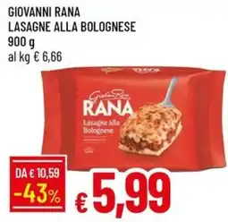 IperFamila Giovanni Rana Lasagne alla Bolognese offerta