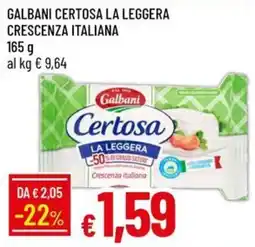 IperFamila Galbani Certosa La Leggera offerta