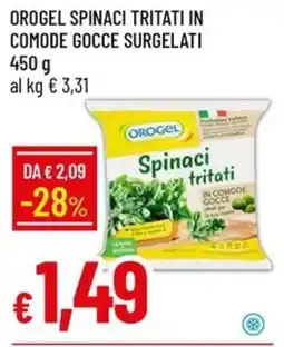 IperFamila Orogel Spinaci Tritati offerta
