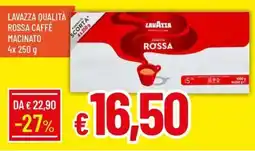 IperFamila LAVAZZA QUALITÀ ROSSA CAFFÈ MACINATO offerta