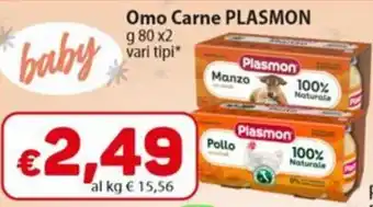 Sidis Omo Carne PLASMON offerta