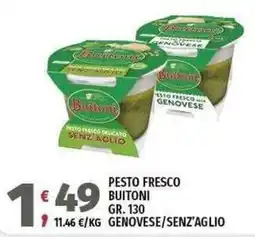 Vivo Supermercati Pesto fresco delizioso Buitoni Senza Aglio offerta