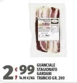 Vivo Supermercati Guanciale Stagionato Gardani offerta
