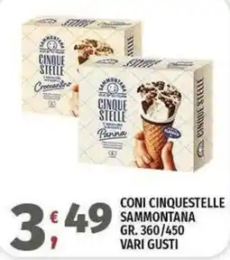 Vivo Supermercati Coni Cinque Stelle Sammontana offerta