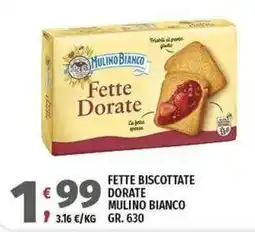 Vivo Supermercati Fette Biscottate Dorate Mulino Bianco offerta