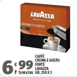 Vivo Supermercati CAFFÈ CREMA E GUSTO FORTE LAVAZZA offerta