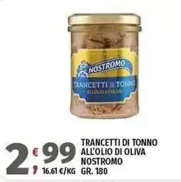 Vivo Supermercati Trancetti di tonno Nostromo offerta