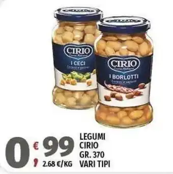 Vivo Supermercati LEGUMI CIRIO offerta