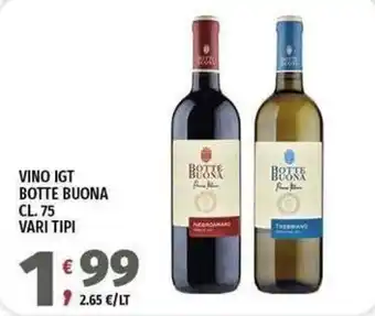 Vivo Supermercati Vino IGT Botte Buona offerta