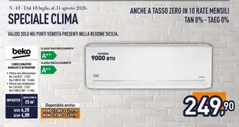 Condizionatore Monosplit Beko