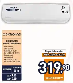 Unieuro Electroline Condizionatore Monosplit offerta