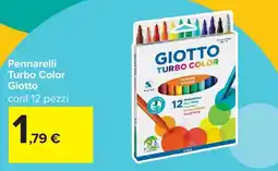 Carrefour Pennarelli Turbo Color Giotto offerta