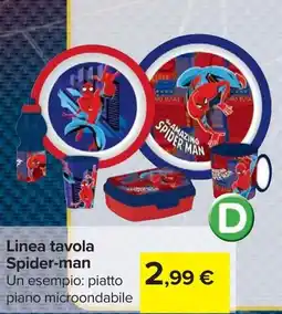Carrefour Linea tavola Spider-man offerta