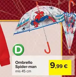 Carrefour Ombrello Spider-man offerta