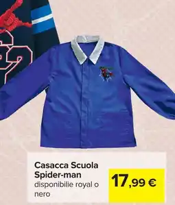 Carrefour Casacca Scuola Spider-man offerta