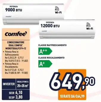 CONDIZIONATORE DUAL COMFEE' MIDKITDUALFCF9+12