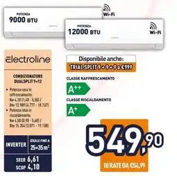 Unieuro CONDIZIONATORE DUALSPLIT 9+12 offerta