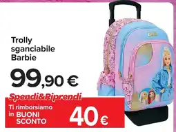 Carrefour Trolley sganciabile Barbie offerta