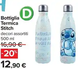 Carrefour Bottiglia Termica Stitch offerta