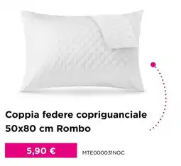 Kasanova Coppia federe copriguanciale 50x80 cm Rombo offerta