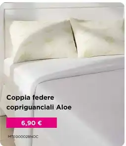 Kasanova Coppia federe copriguanciali Aloe offerta