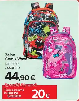 Carrefour Zaino Comix Wave offerta