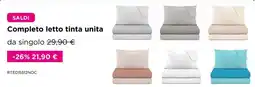 Kasanova Completo letto tinta unita offerta