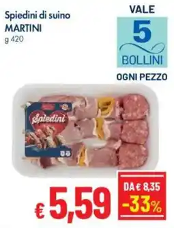 Famila Spiedini di suino MARTINI offerta
