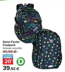 Carrefour Zaino Factor Coolpack offerta