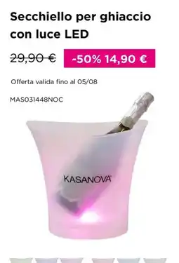 Kasanova Secchiello per ghiaccio con luce LED KASANOVA offerta