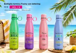 Kasanova Bottiglia termica Funny con lettering offerta