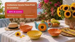 Kasanova Collezione tavola Flora Fruit in ceramica offerta