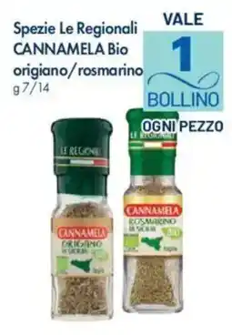 Famila Specie le regionali cannamela bio origanio/rosmarino offerta