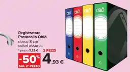 Carrefour Registratore Protocollo Oblò offerta