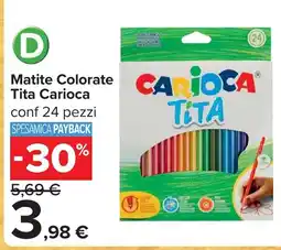 Carrefour Matite Colorate Tita Carioca offerta