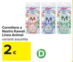 Carrefour Correttore a Nastro Kawail Linea Animal offerta