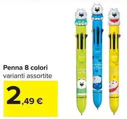 Carrefour Penna 8 colori offerta