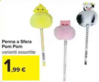 Penna a Sfera Pom Pom