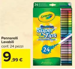 Carrefour Pennarelli Lavabili Crayola offerta