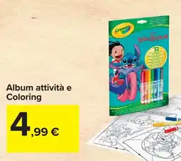 Carrefour Album attività e Coloring offerta