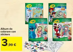 Carrefour Crayola Album da colorare con stickers offerta