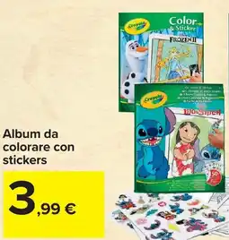 Carrefour Crayola Album da colorare con stickers offerta