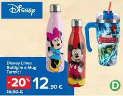 Carrefour Disney Linea Bottiglie e Mug Termici offerta