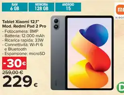 Carrefour Tablet Xiaomi 12,1" Mod. Redmi Pad 2 Pro offerta