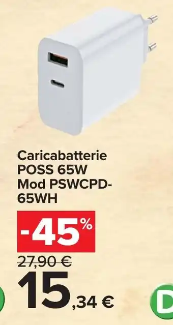 Carrefour Caricabatterie POSS offerta