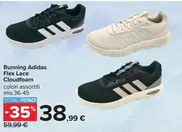 Carrefour Running Adidas Flex Lace Cloudfoam offerta