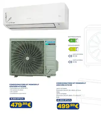 Daikin condizionatore kit monosplit ARXC35E/ATXC35