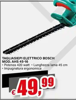 Il Gigante TAGLIASIEPI ELETTRICO BOSCH offerta