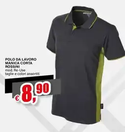 Il Gigante POLO DA LAVORO MANICA CORTA ROSSINI offerta