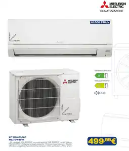 Euronics Mitsubishi electric kit monosplit MSZ-DW35VF offerta